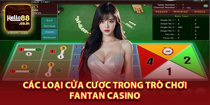 Các Loại Cửa Cược Trong Trò Chơi Fantan Casino